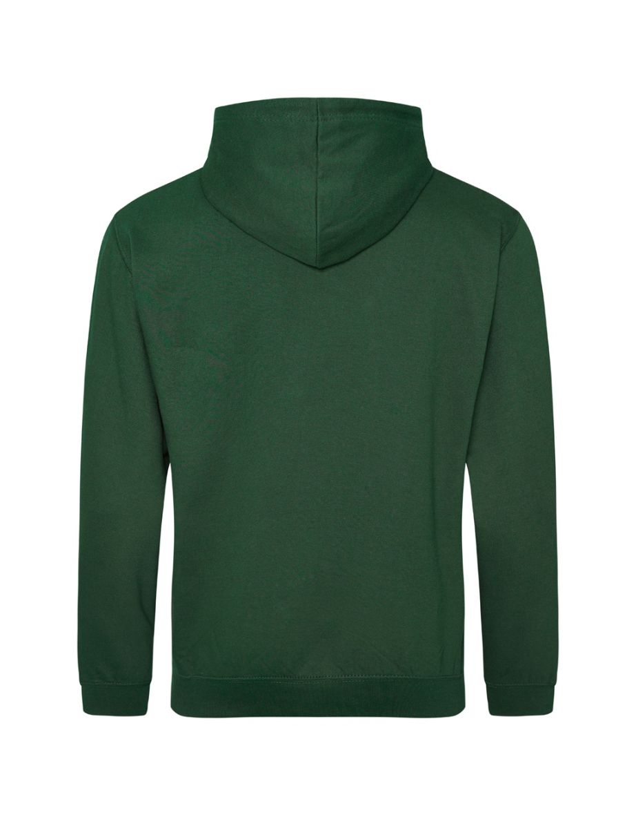 Awdis Unisex Adult College Hoodie - Bottle Green - 1
