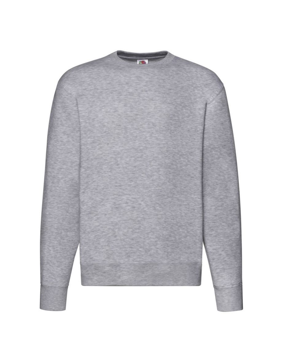 Fruit of the Loom Mens Premium Set-in Sweatshirt - Heather Grey