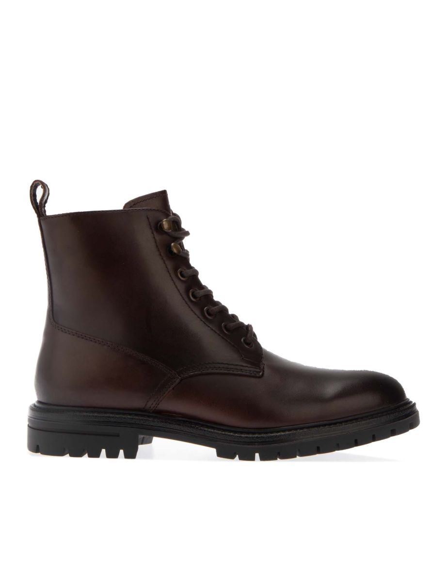 Men's Dune Concepts Flat Ankle Boots in Brown