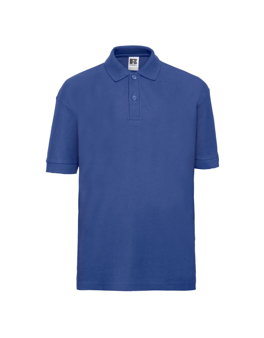 Russell Childrens/Kids Pique Polo Shirt - Bright Royal Blue