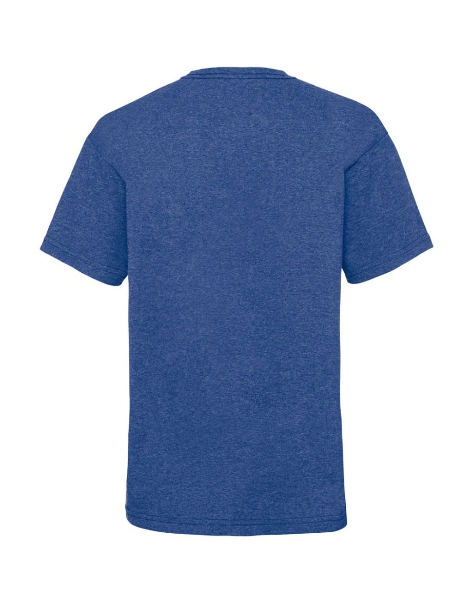 Fruit Of The Loom Childrens/Kids Unisex Valueweight Short Sleeve T-Shirt - Retro Heather Royal - 1