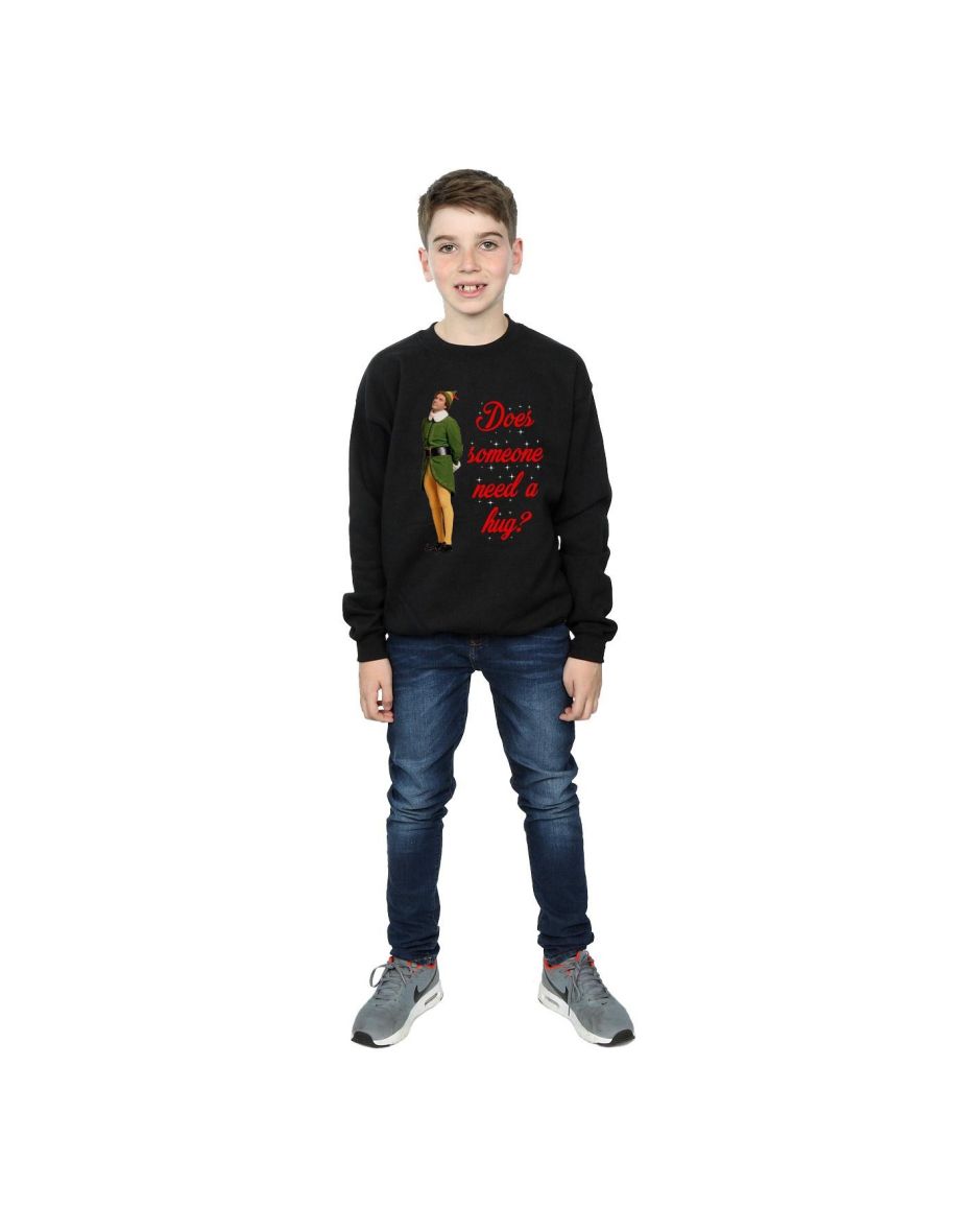 Elf Boys Hug Buddy Sweatshirt - Black - 3
