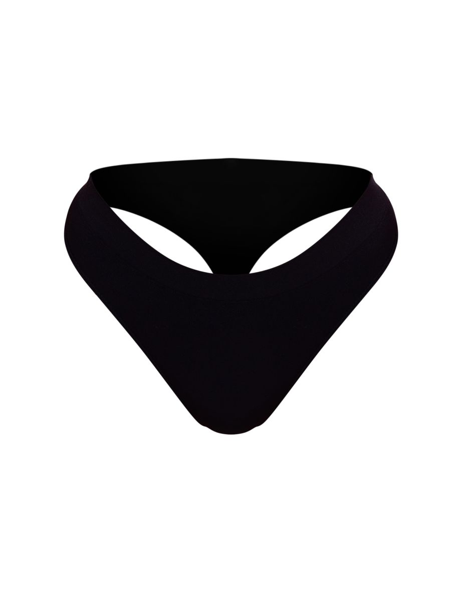 Black Pack of 5 Seamless Thongs - 3