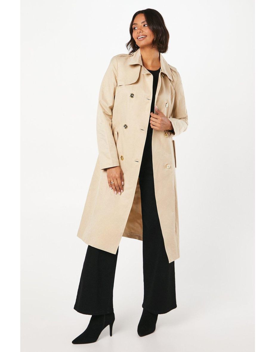 Gold trench coat best sale