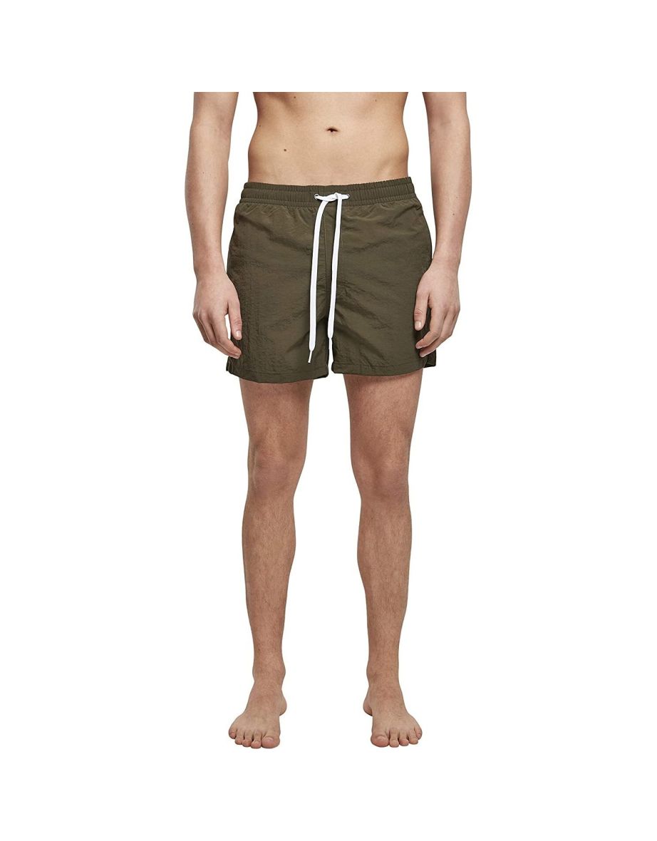 Mens Swim Shorts - Olive