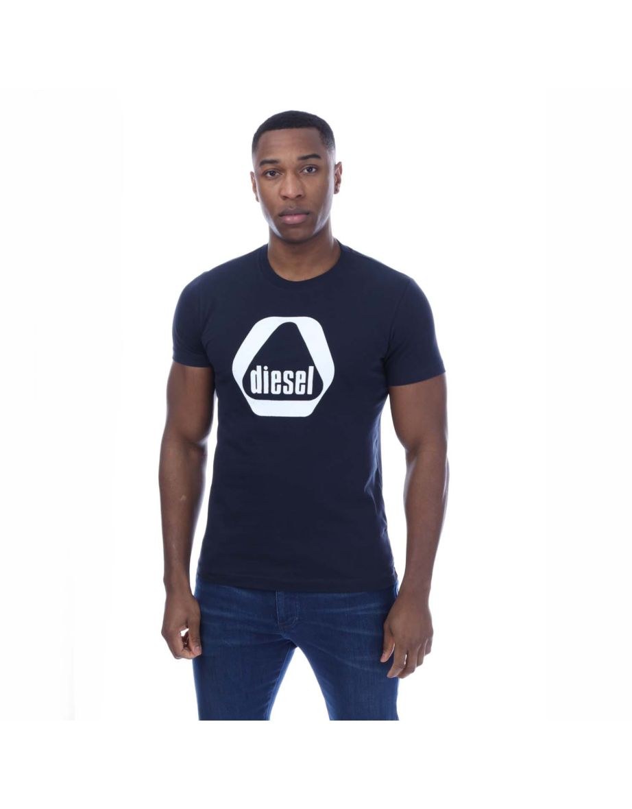 Men's Diesel T-Diegor 7-E T-Shirt in Blue