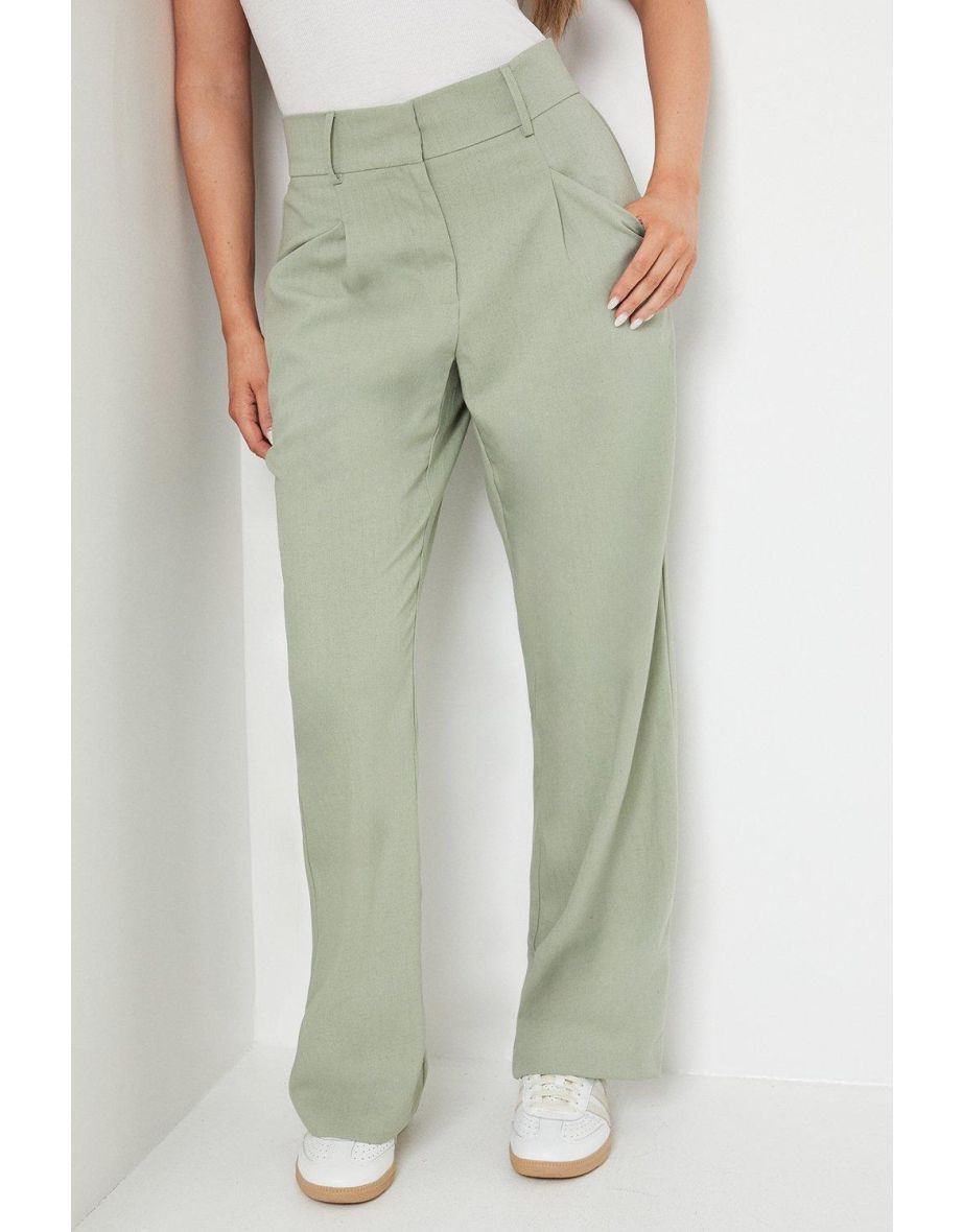 Drapey Wide Leg Relaxed Trouser - 3
