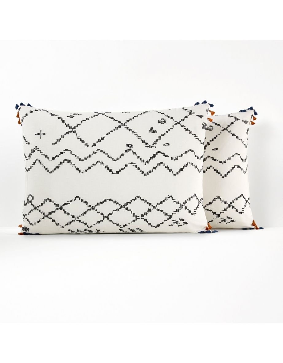 AFAW Moroccan Style Tassel Cotton Pillowcase - 2