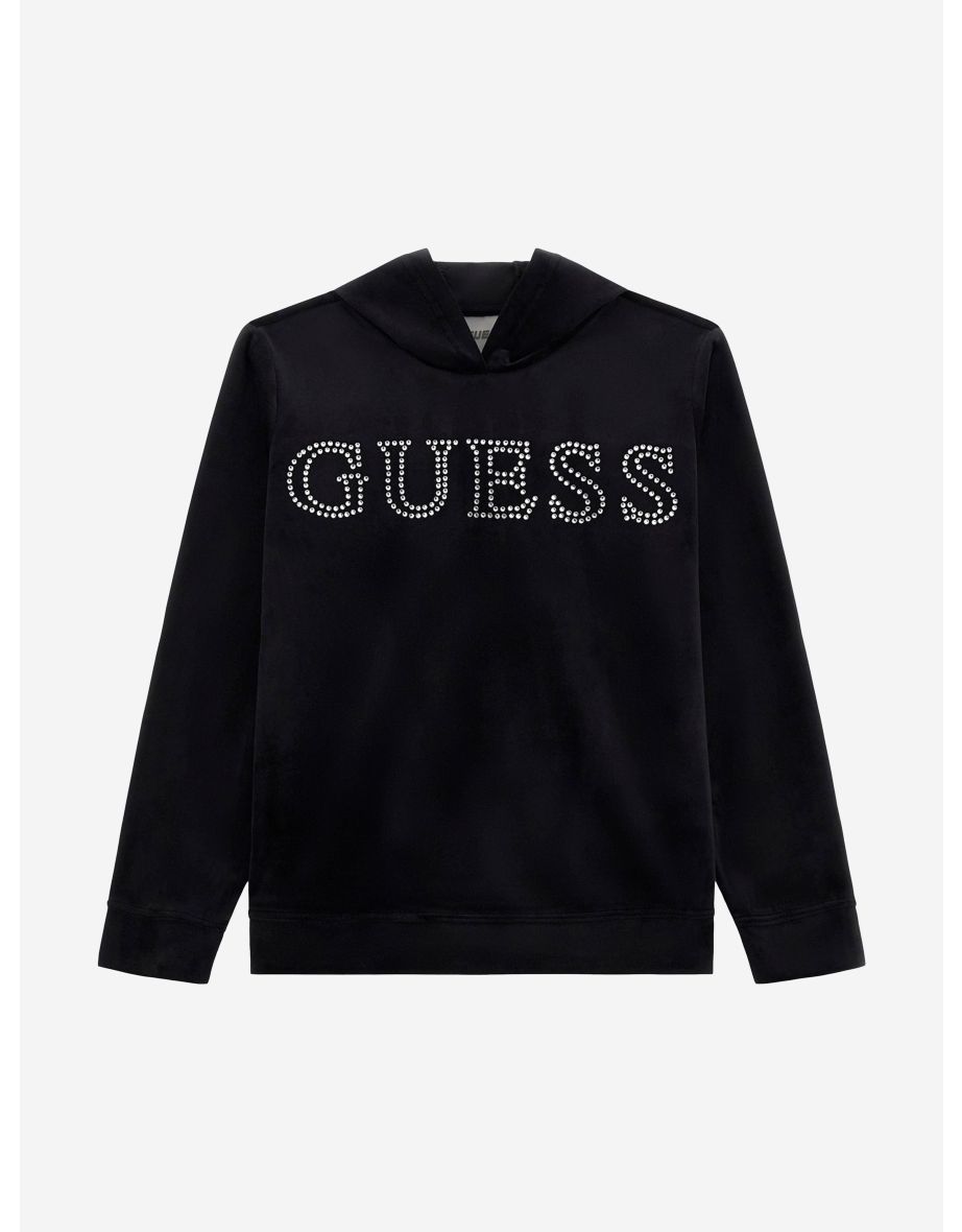 Girls Logo Hoodie in Black