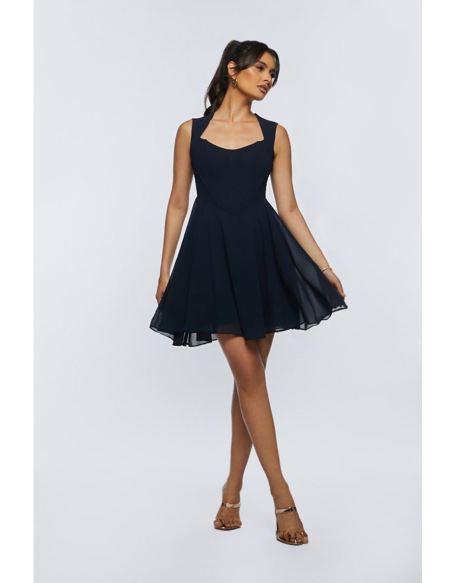 TFNC Yuna Navy Mini Dress