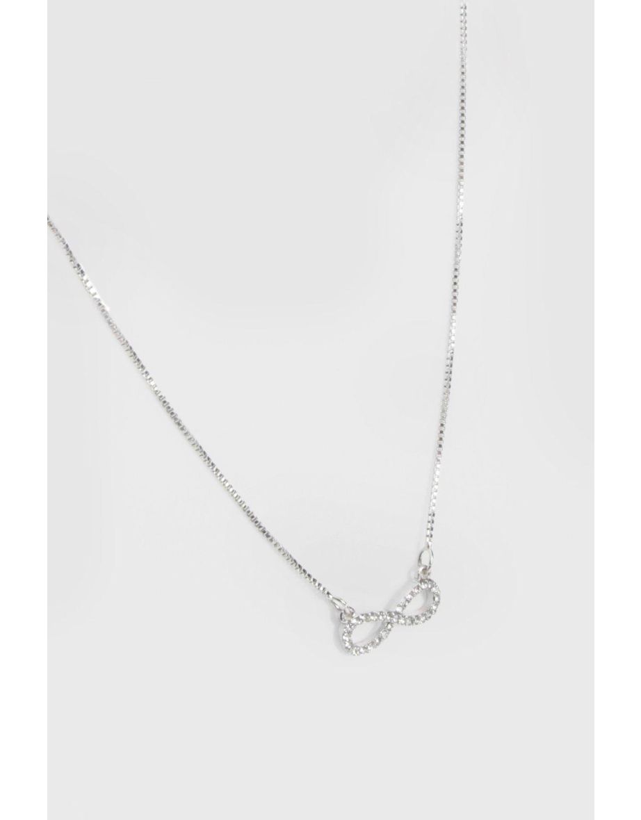 Infinity Chain Necklace - silver - 1