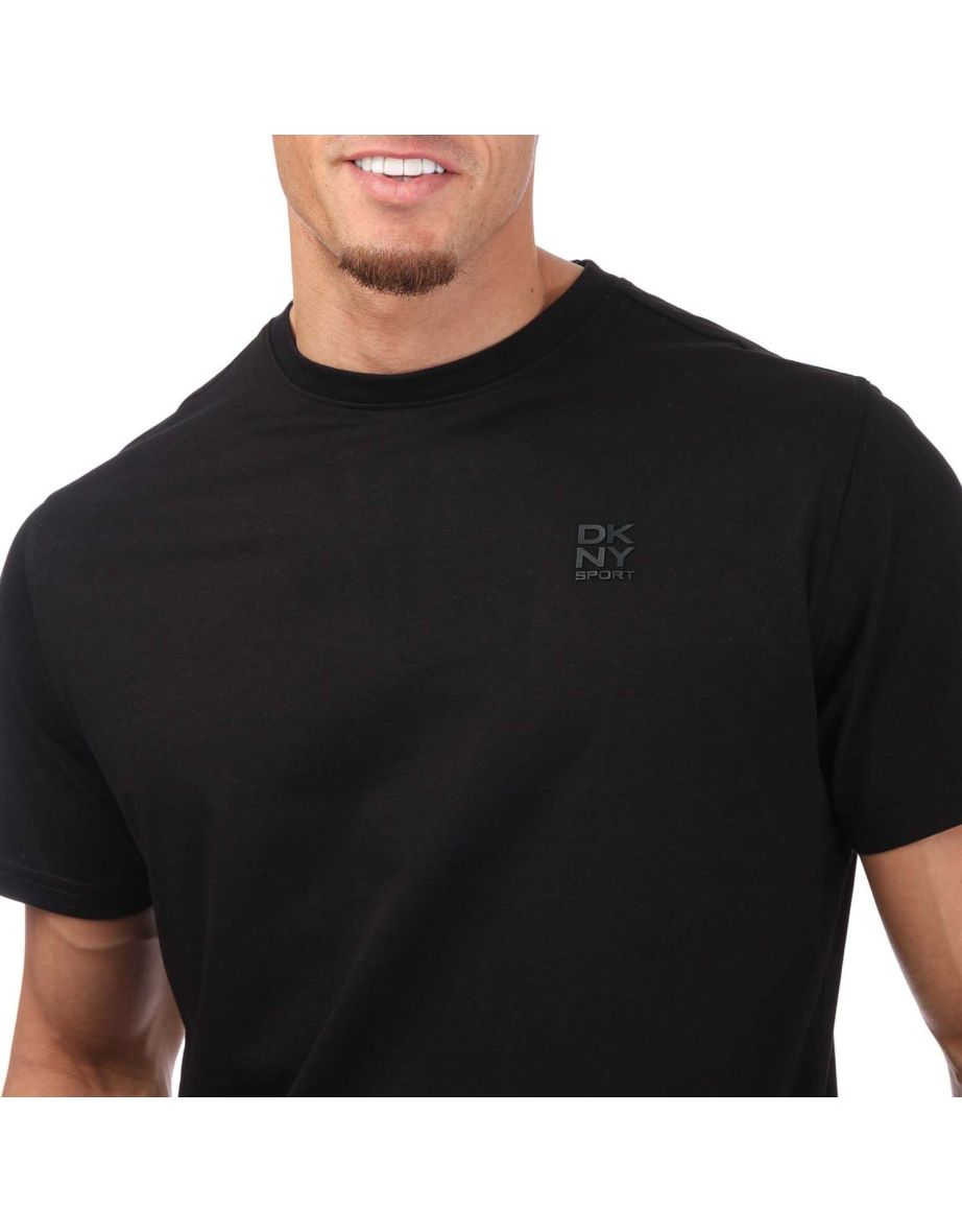 Men's DKNY 3 Pack Embroidered Logo T-Shirt in Black - 4