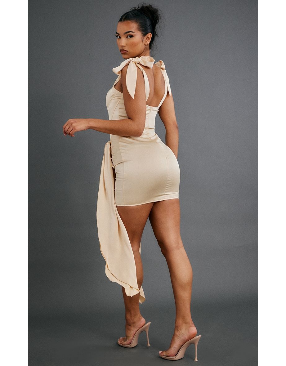 Bodycon draped skirt best sale