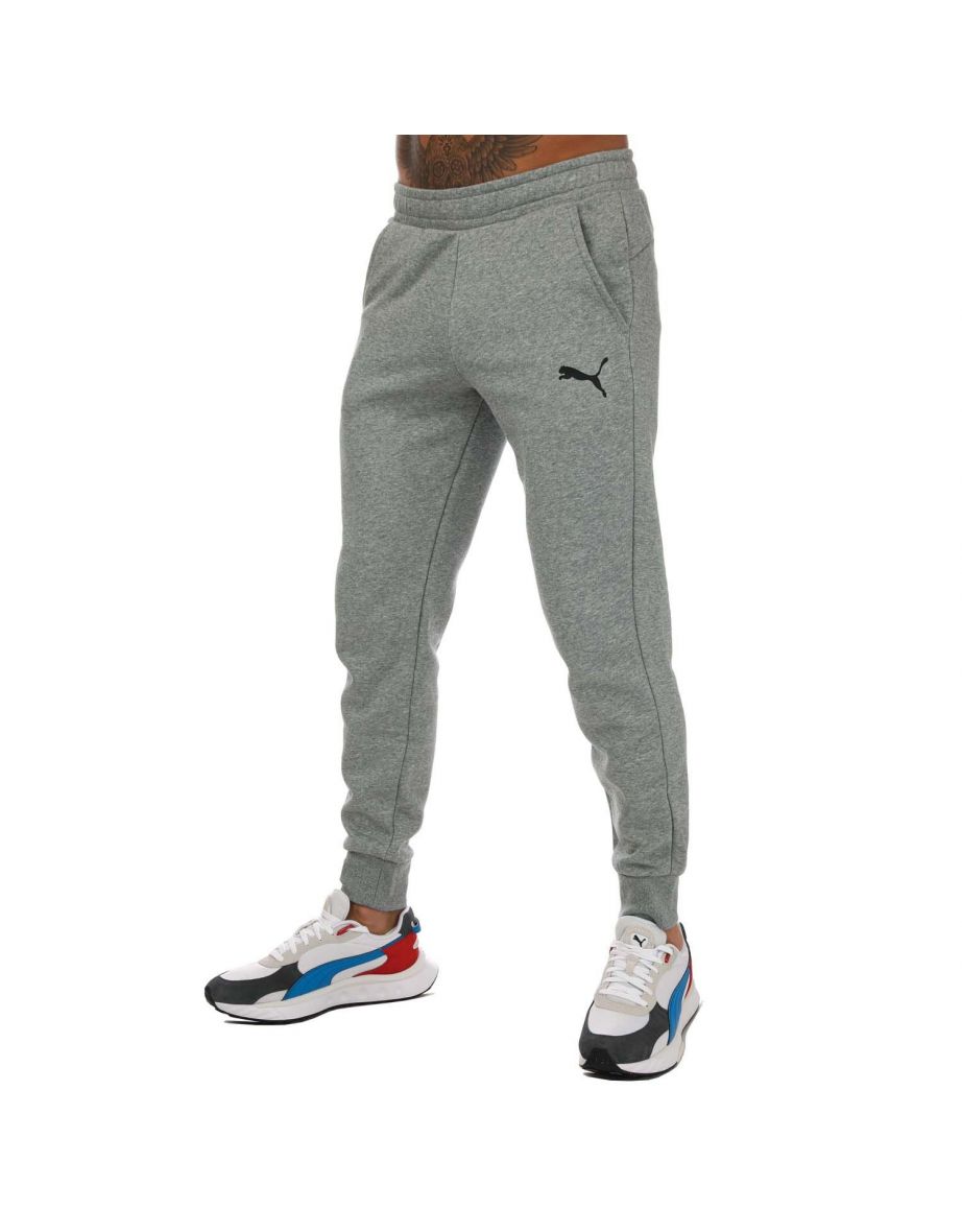 Men's Puma Essentials Logo Sweatpants in Grey