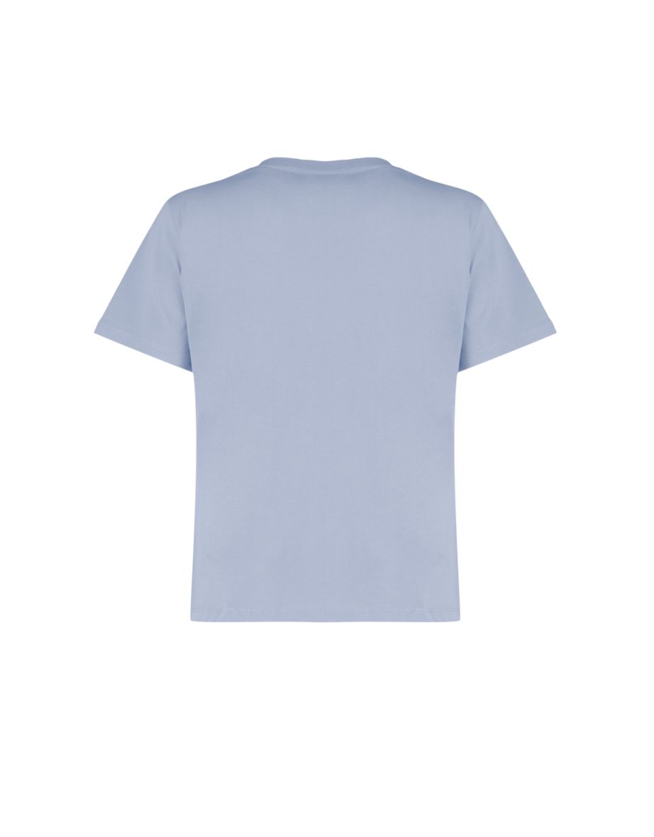 Gray 100% Cotton Basic Crew Neck Knitted T-Shirt - 7