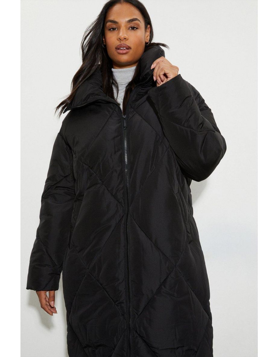 Oversized padded longline coat sale