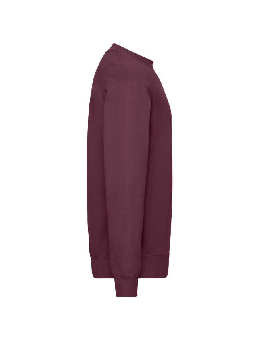 Fruit Of The Loom Mens Classic Drop Shoulder Sweatshirt - Burgundy - 2
