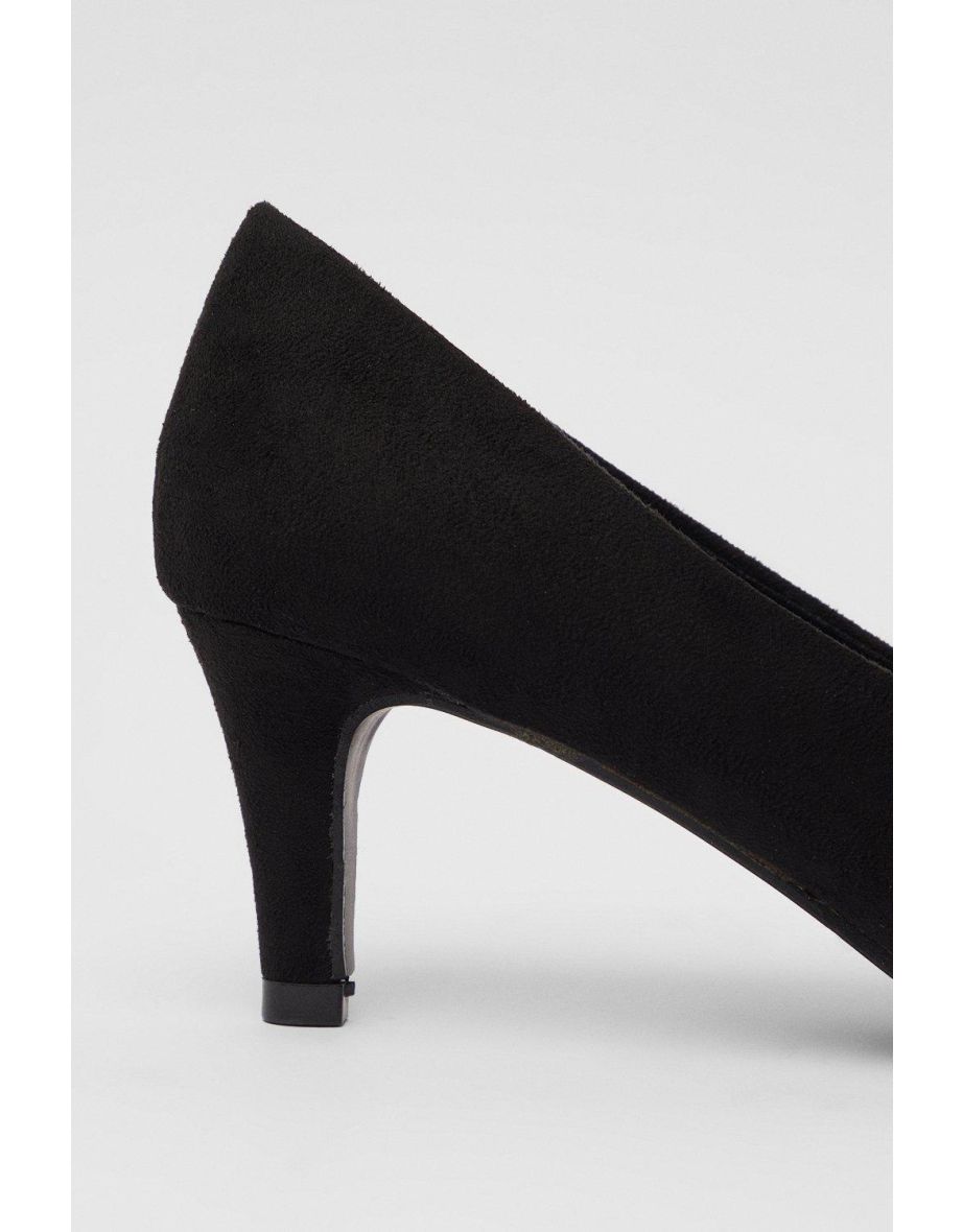 Dora Kitten Heel Court Shoes - 3