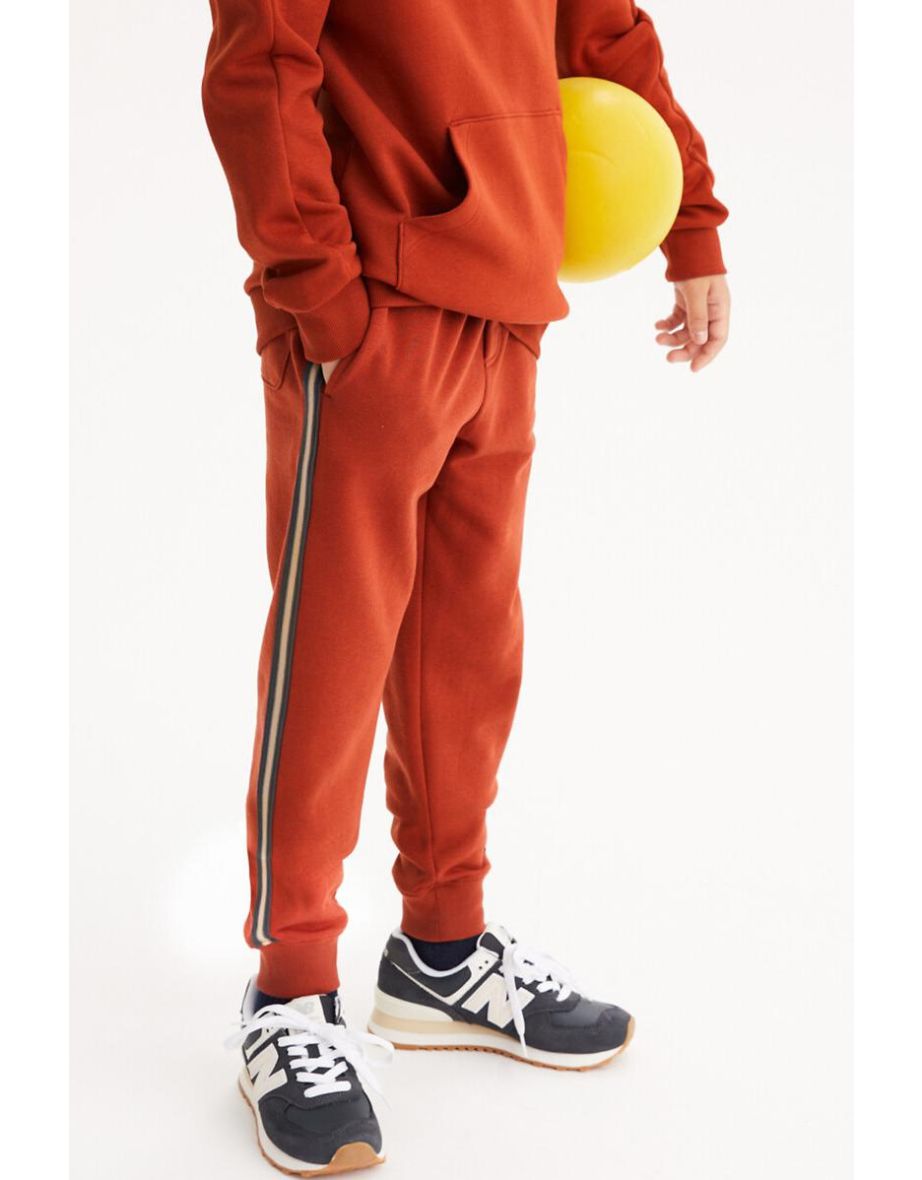 Side Stripe Joggers in Cotton Mix