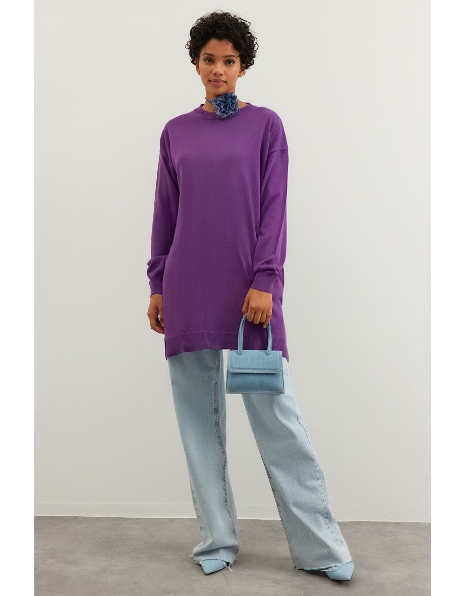 Purple Knitwear Sweater - 7
