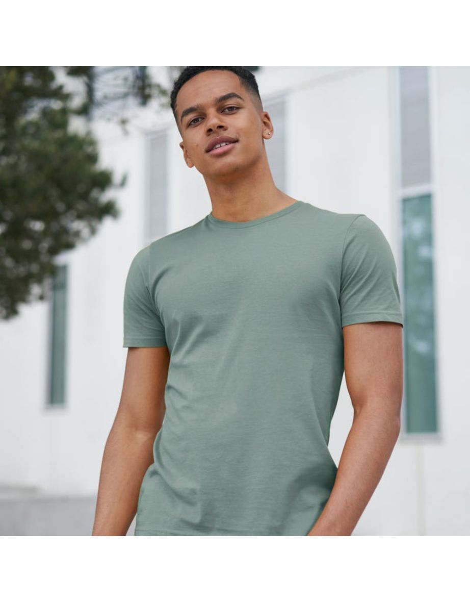 Awdis Unisex Adult The 100 T-Shirt - Dusty Green - 1