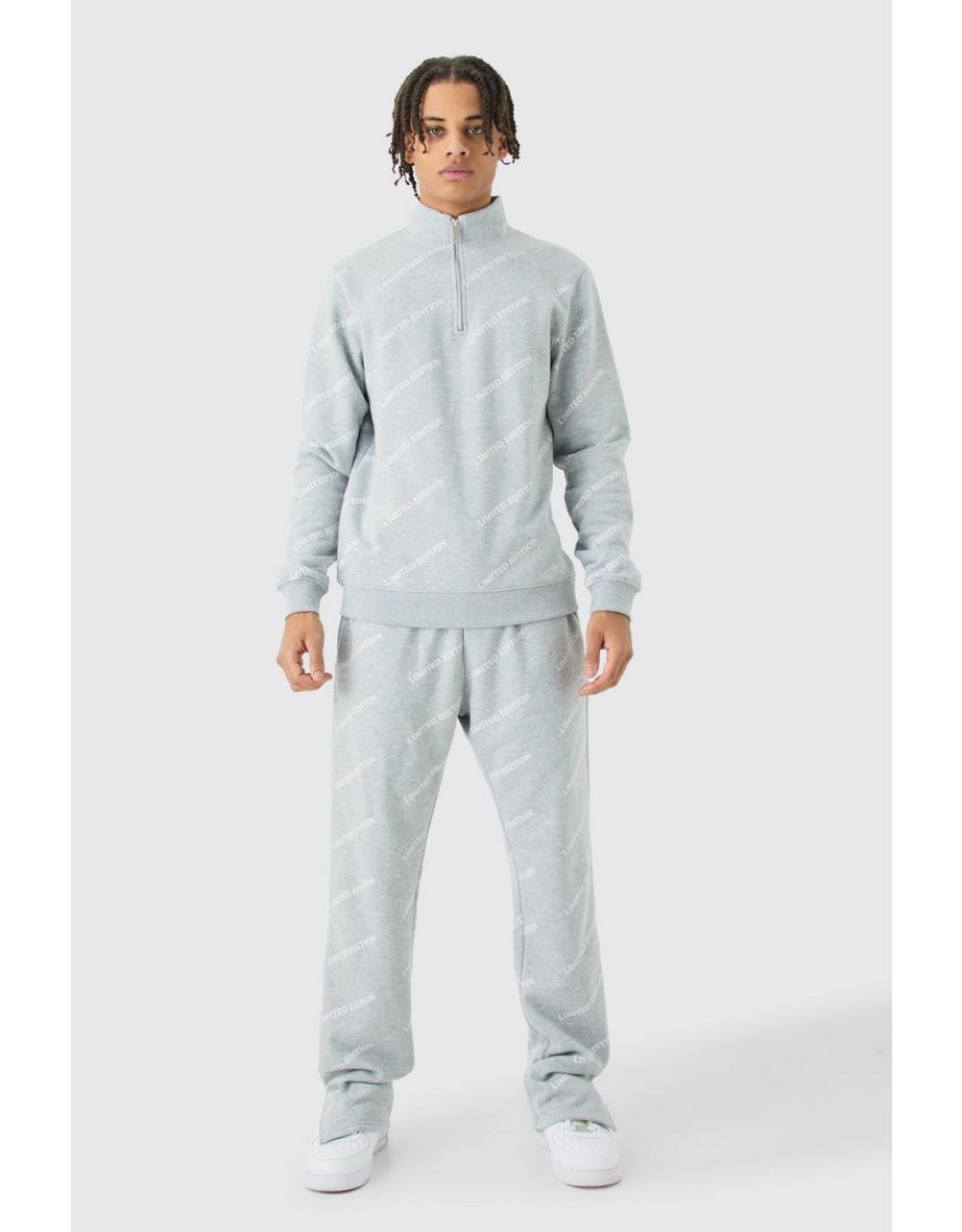 Limited Edition All Over Print Slim Quarter Zip Tracksuit