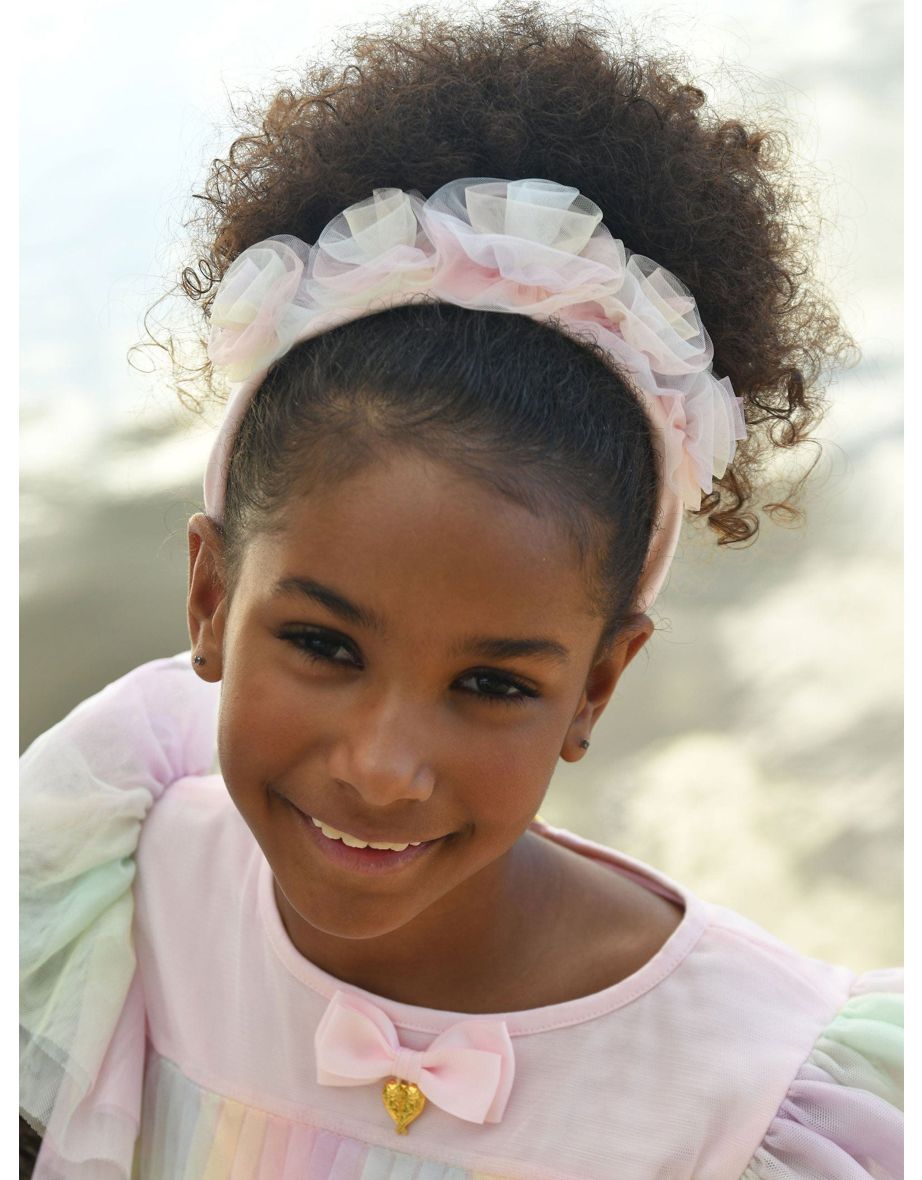 Girls Rosie Tulle Alice Band in Multicolour