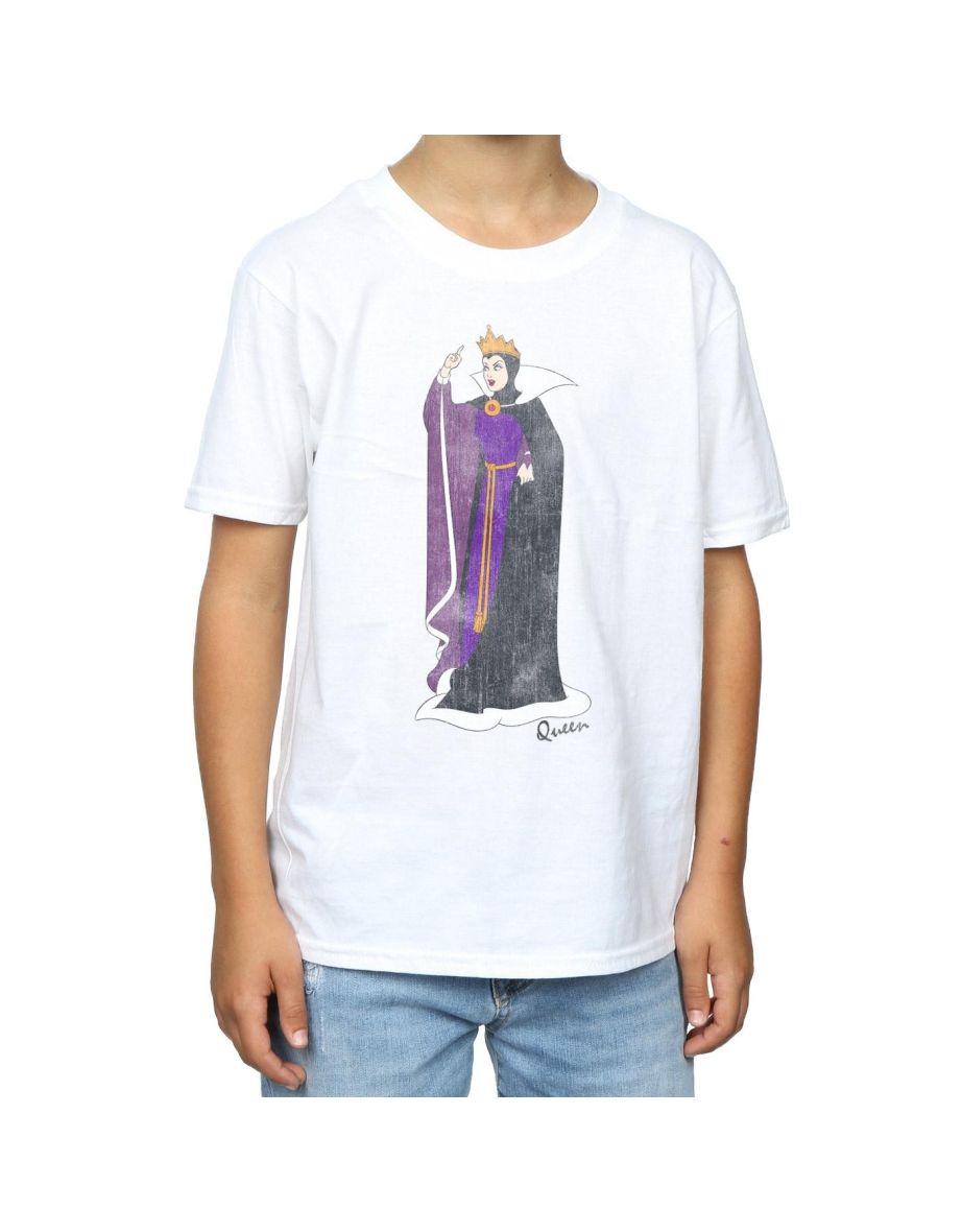 Disney Boys Snow White Classic Evil Queen Grimhilde T-Shirt - White - 3