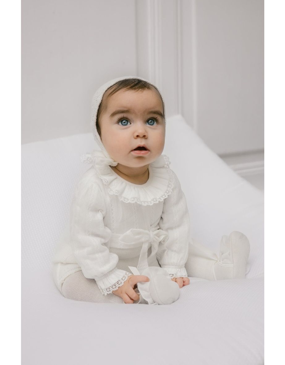 Paz Rodriguez Baby Girls Pre-Walker Shoes in Ivory