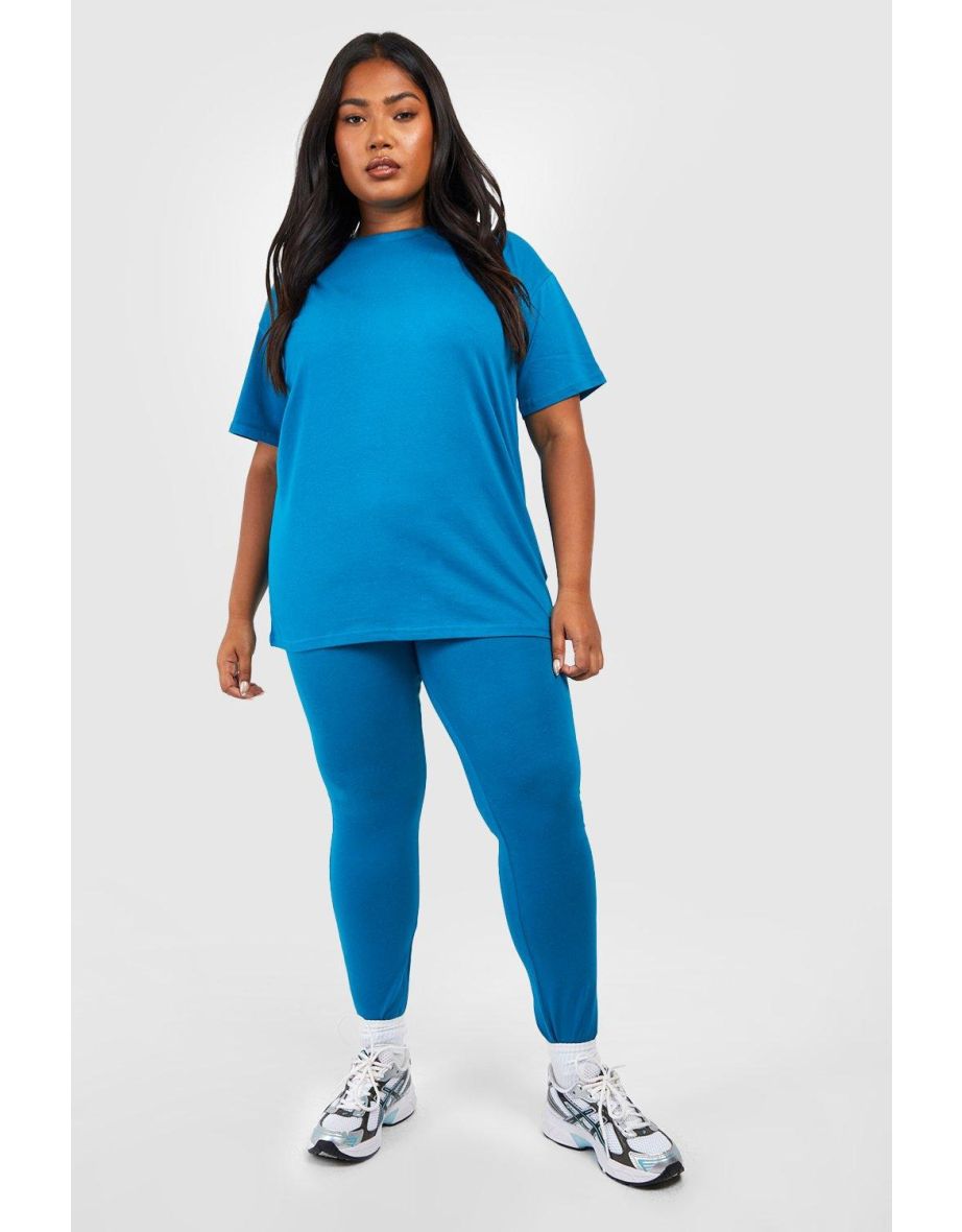 Casual Oversized T-Shirt and Leggings Set