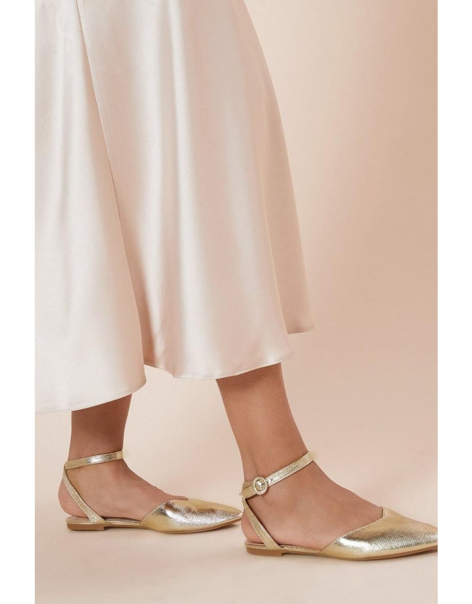 Poppy Open Back Ballet Flats - 3