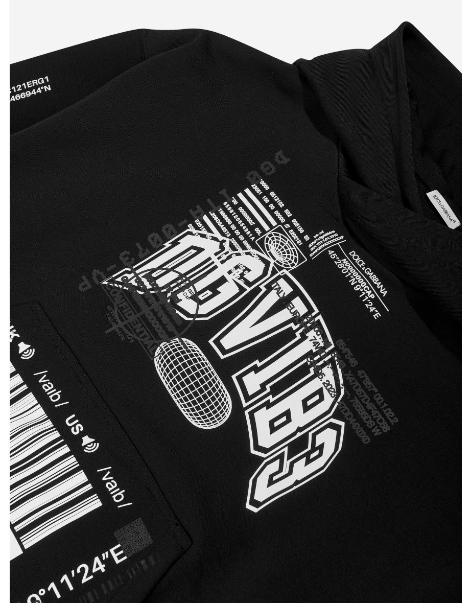 Boys DG Vibe Hoodie in Black - 3