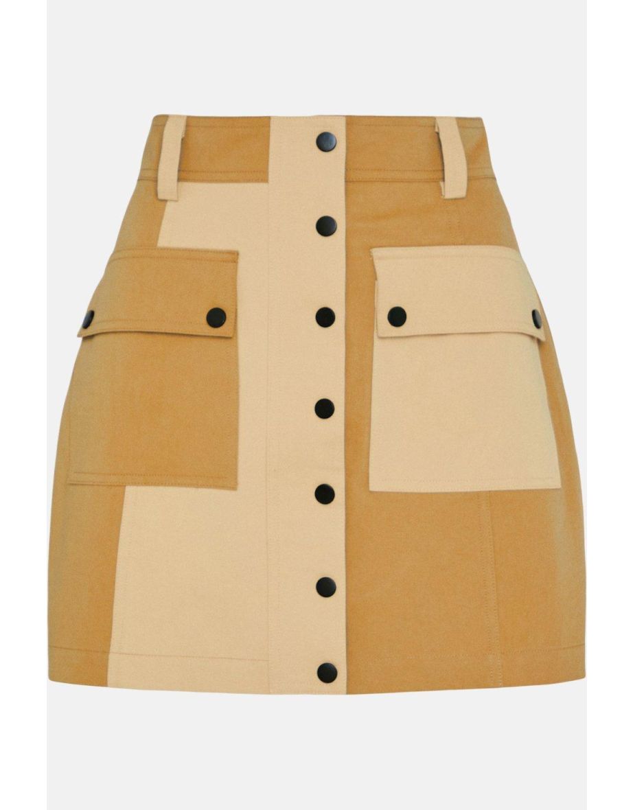 Colour Block Utility Mini Skirt - 3