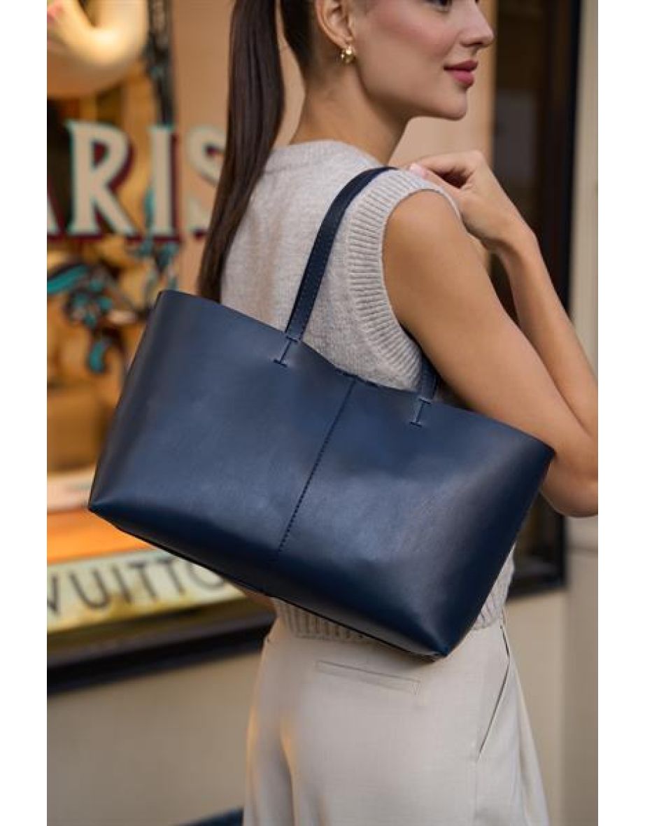 Minimal Tote Handbag and Shoulder Bag - 4