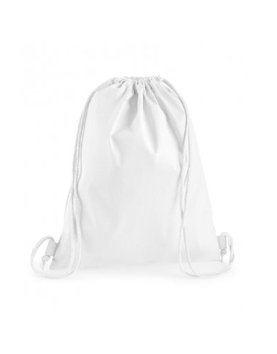Westford Mill Premium Cotton Gymsac - White