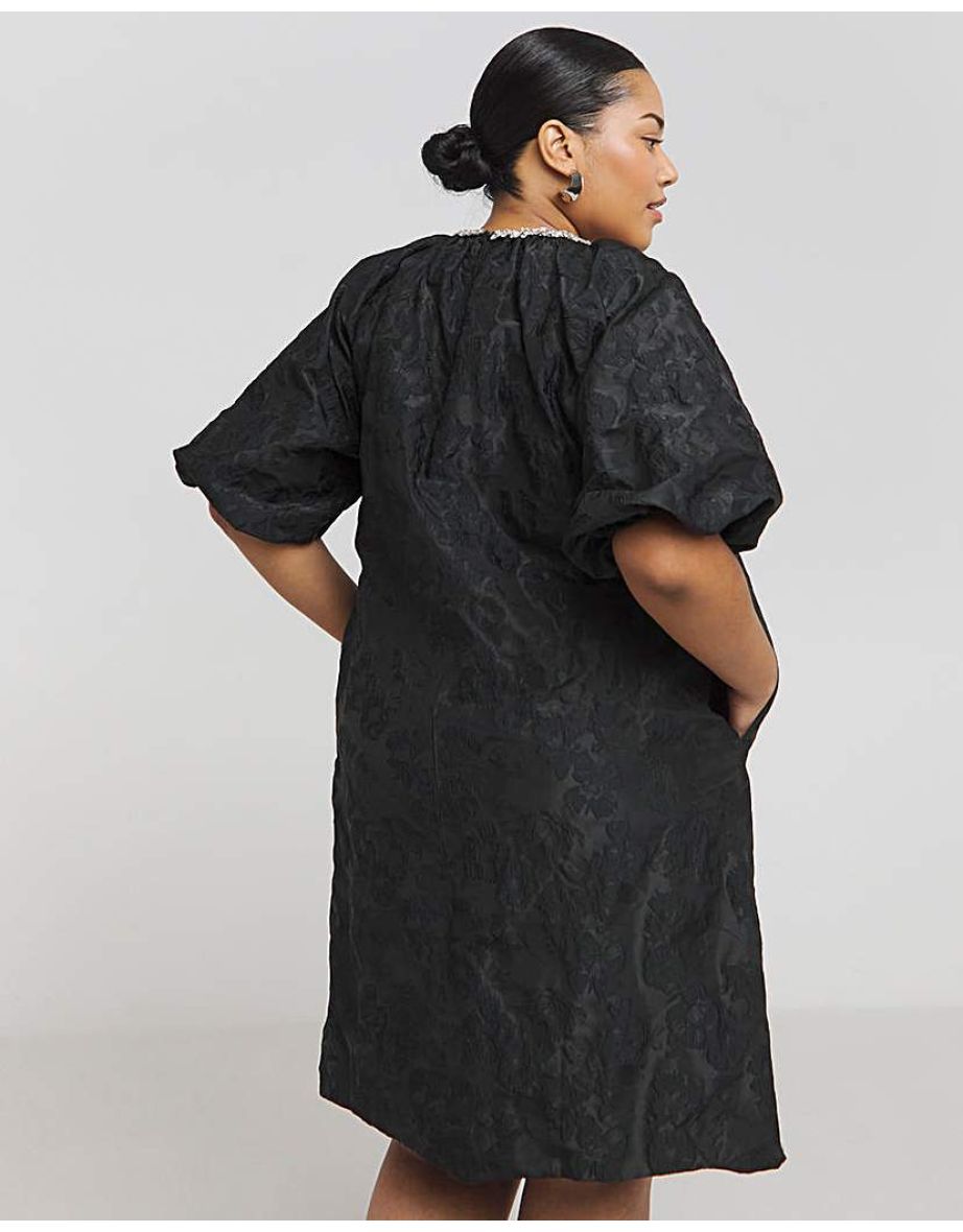 Joanna Hope Jacquard Shift Dress - 3