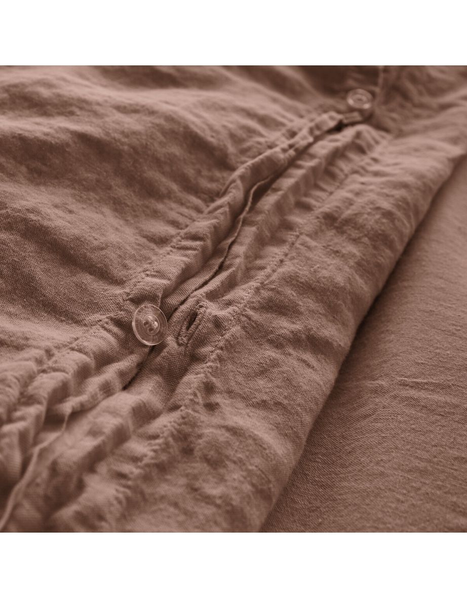 Linot Plain 100% Washed Linen Duvet Cover - 3