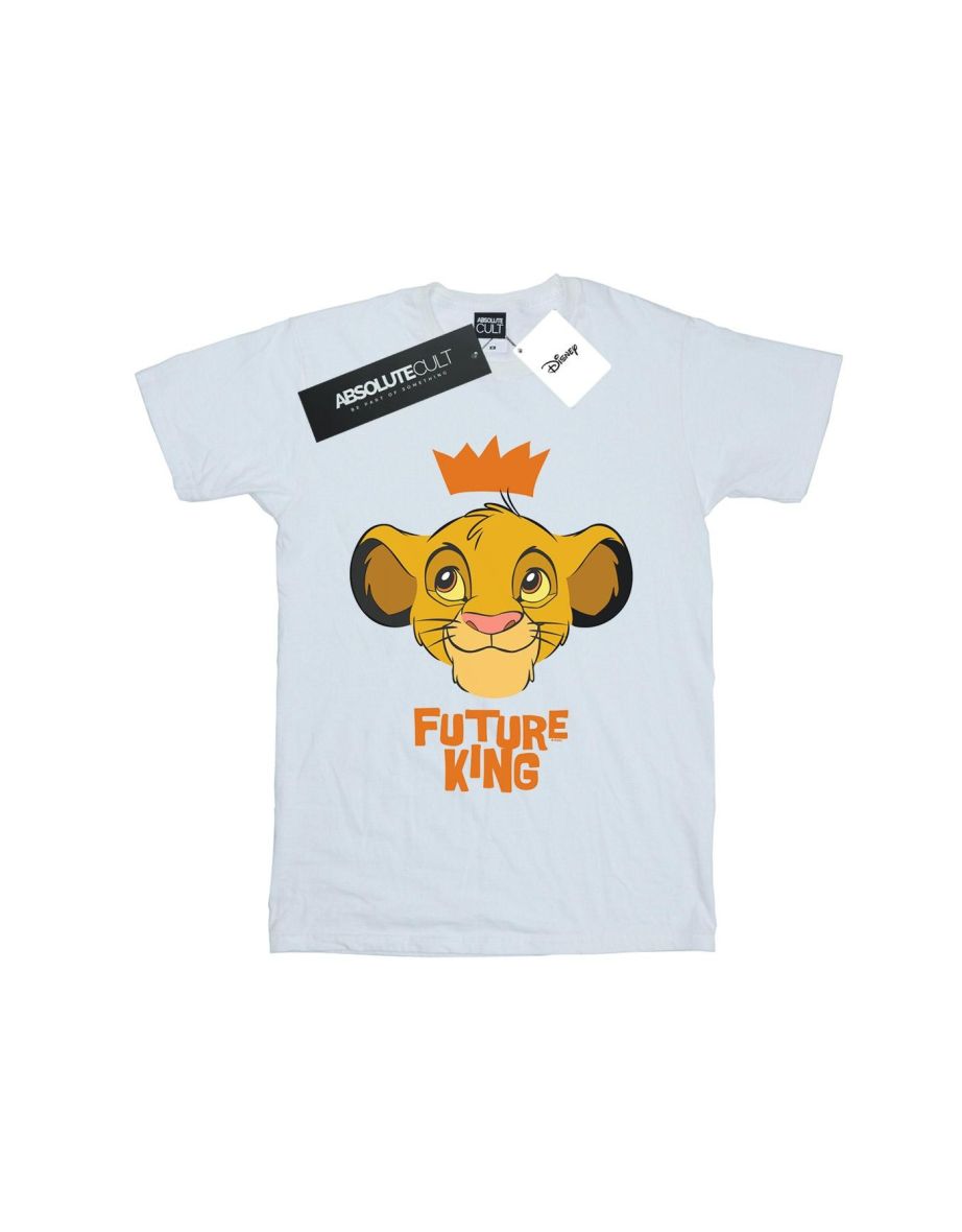 Disney Boys The Lion King Simba Future King T-Shirt - White - 1