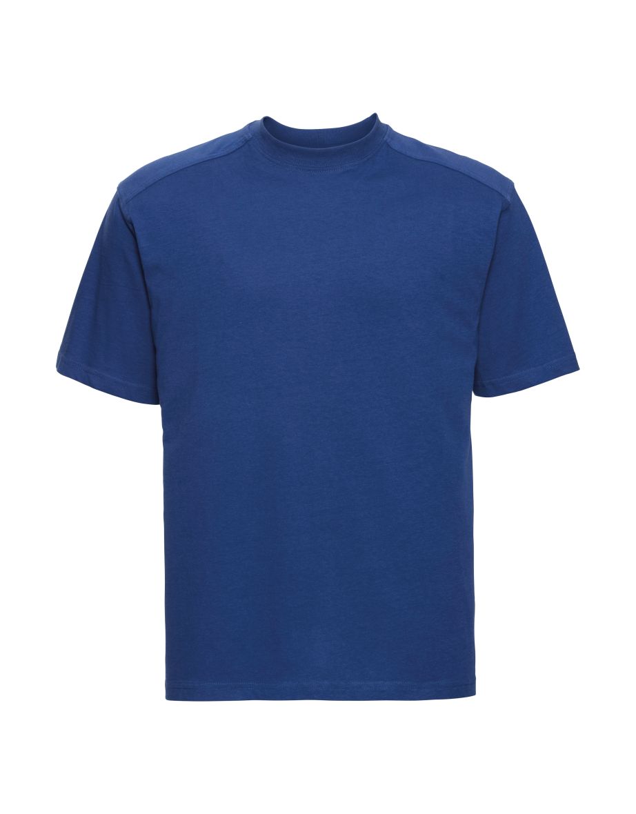 Russell Europe Mens Workwear Short Sleeve Cotton T-Shirt - Bright Royal