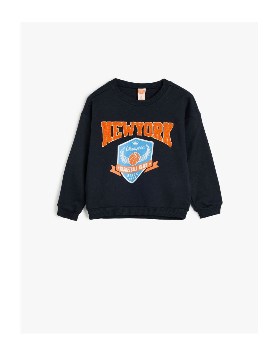 Sweatshirt Basketball Printed Long Sleeve Crew Neck
