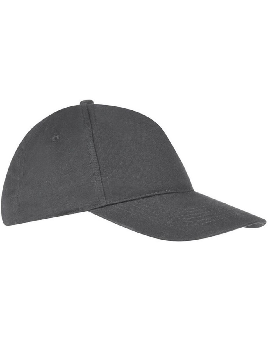 SOLS Unisex Sunny 5 Panel Baseball Cap - Dark Grey