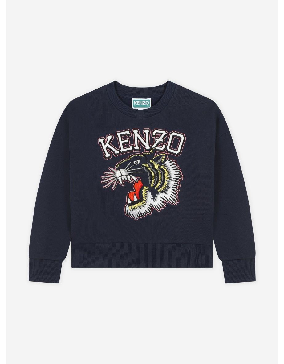 Kenzo Girls Tiger microwaved Logo Sweater