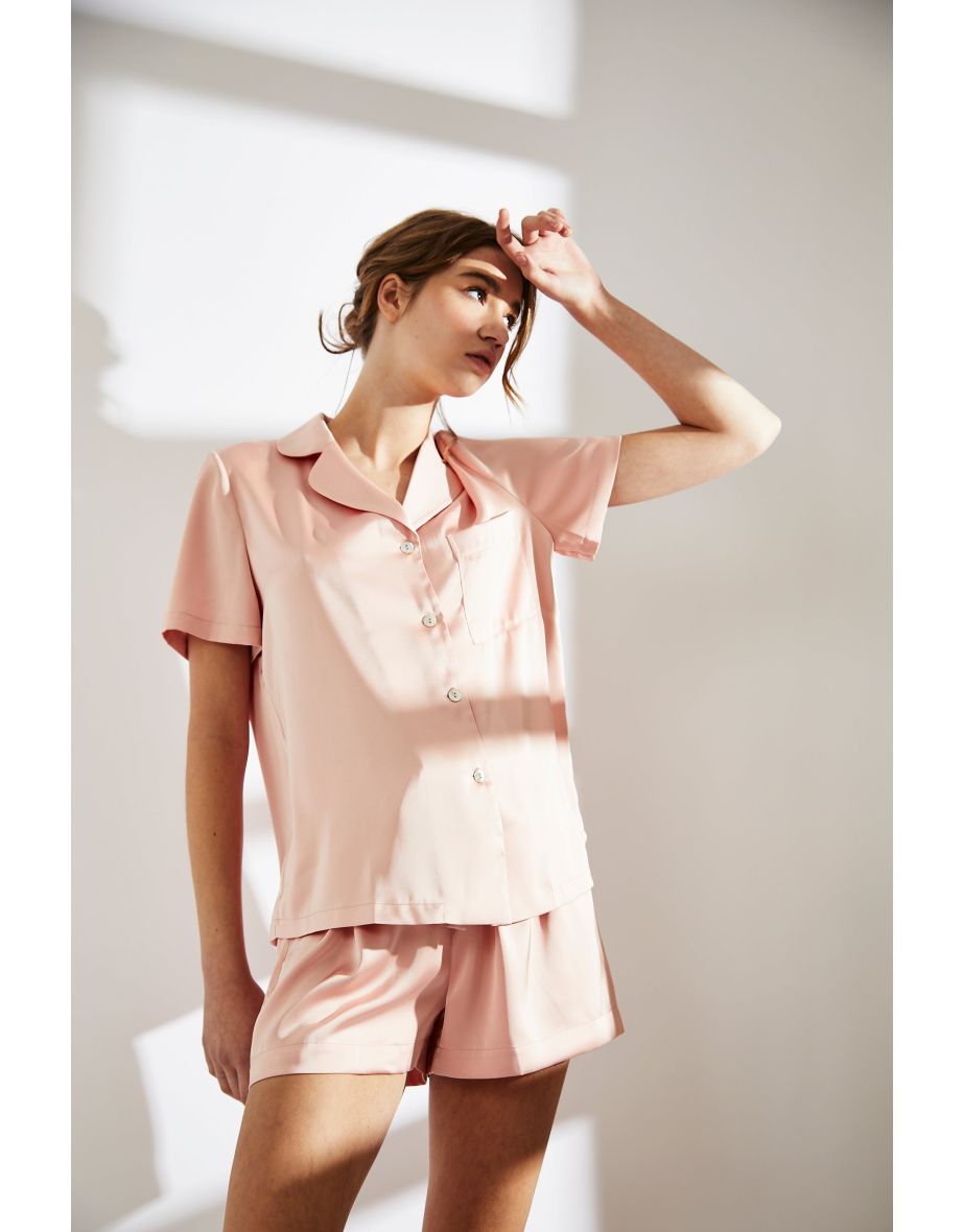 Short satin outlet pyjama set