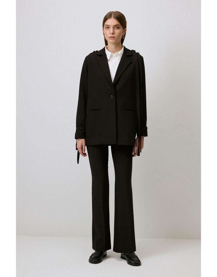 BLAZER JACKET WITH METAL ACCESSORIES