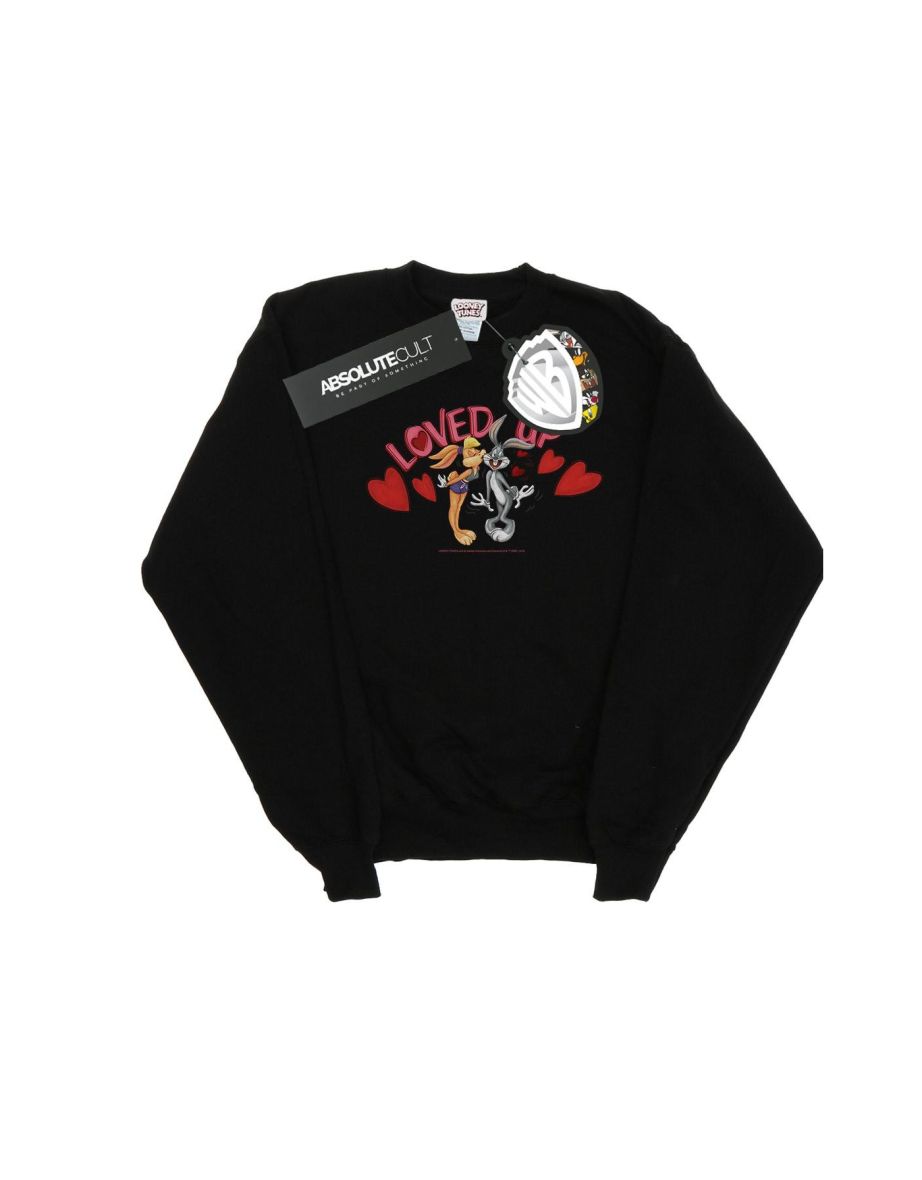 Looney Tunes Boys Bugs Bunny And Lola Valentine´s Day Loved Up Sweatshirt - Black