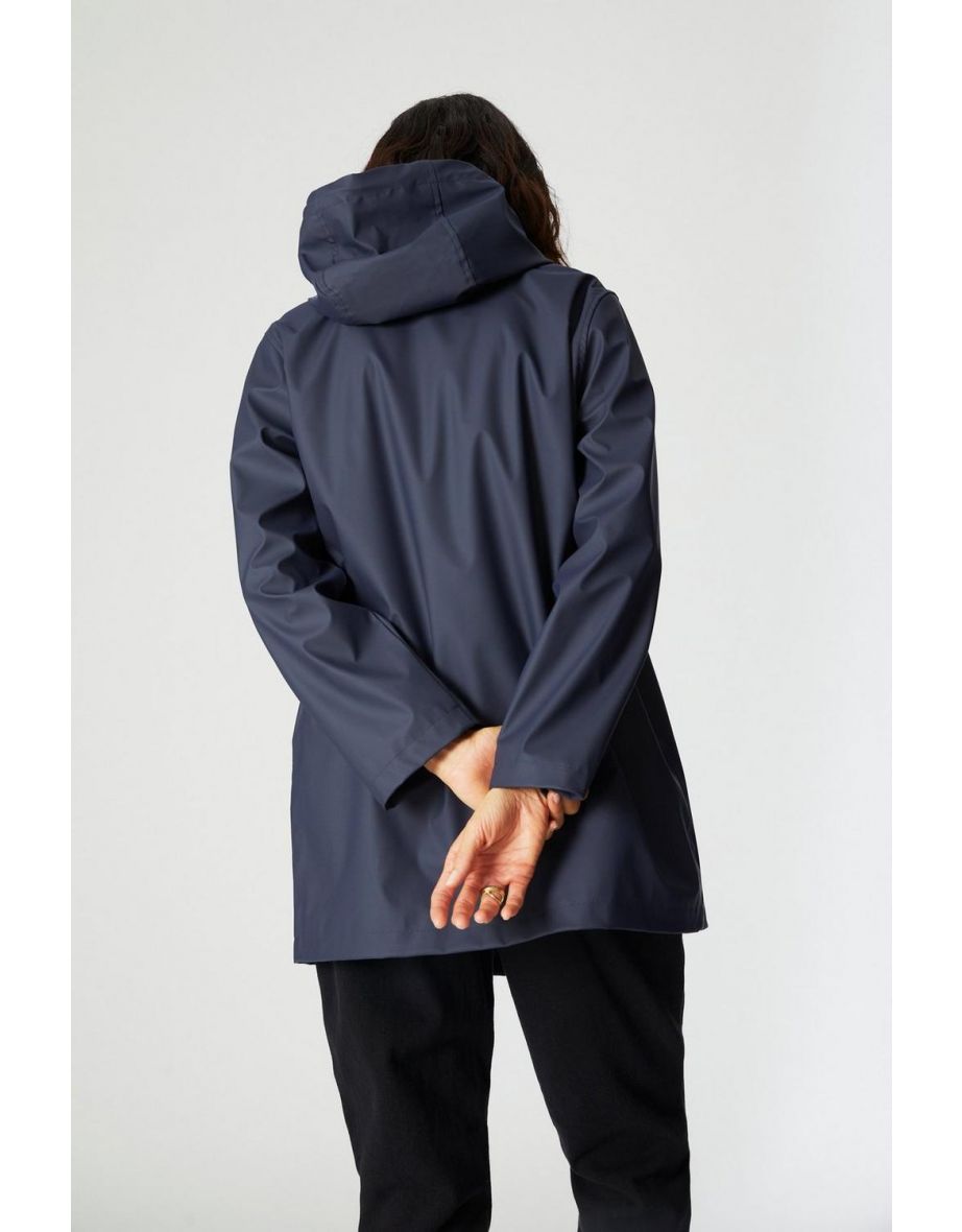 Short Rain Mac - navy - 3