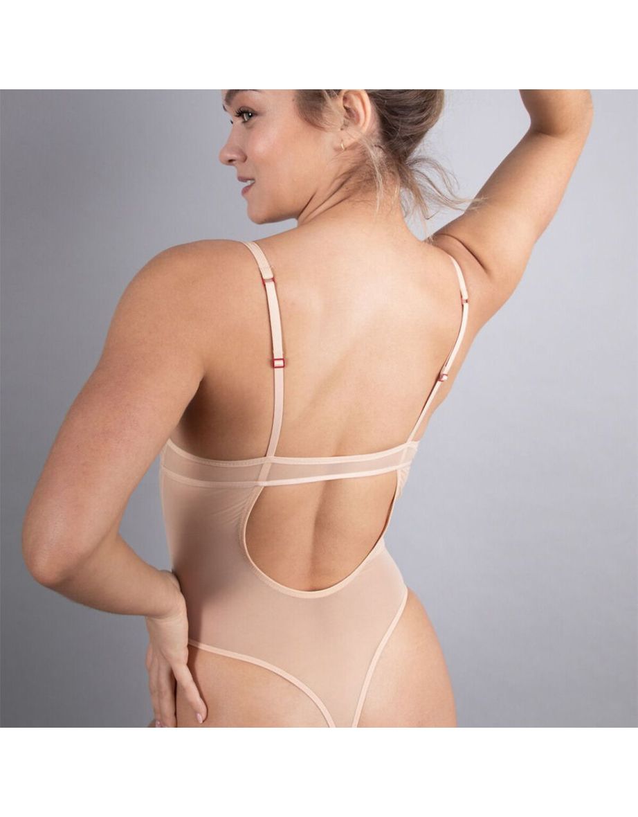 Sensual Recycled Plunge Bodysuit in Eco-Friendly Fabrics - 2