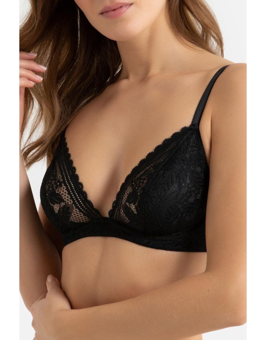 Lace Demi-Cup Bra