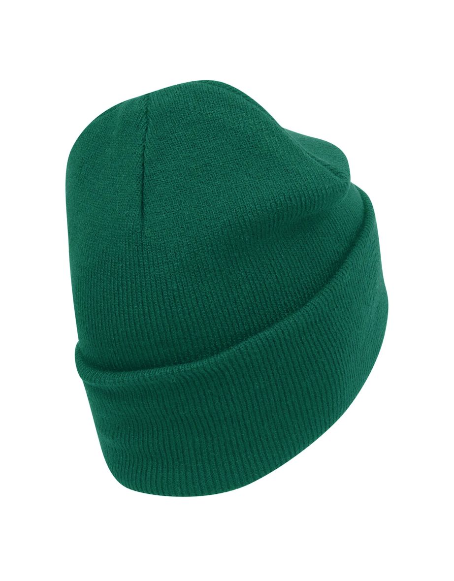 Beechfield Original Organic Cotton Cuffed Beanie - Bottle Green - 2