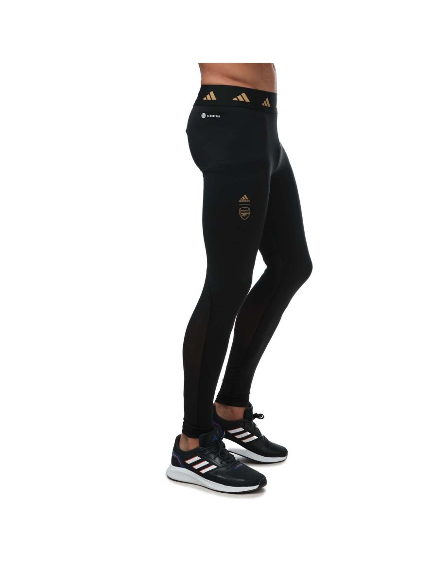 Men's adidas Arsenal Football Leggings in Black - 2